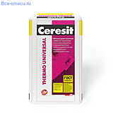 Ceresit "TERMOUNIVERSAL" клей для мин ваты и пенополистирола, 25 кг